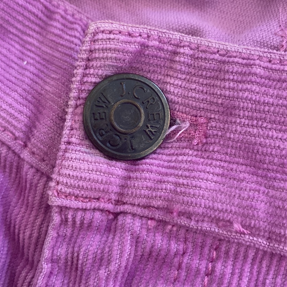 J Crew Women’s purple pink corduroy toothpick slim pants size 31 - Picture 4 of 5